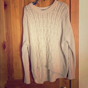 Cable knit sweater